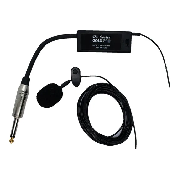 Microfone Gold Pro Gp-lv1 Omnidirecional Preto Foto 1