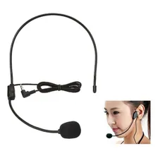 Microfone Headset Auricular De Cabeça Com Conector P2 3,5mm Cor Preto Foto mini 3