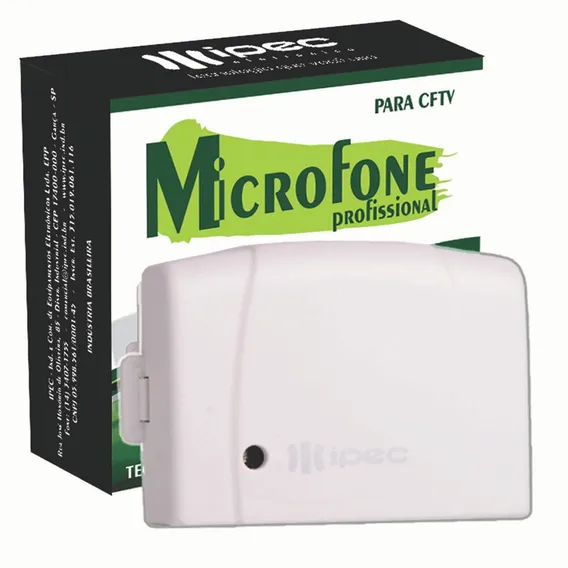 Microfone Ipec Profissional Para Cftv Foto 1