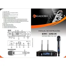 Microfone Kadosh K-901m Sem Fio Foto mini 2