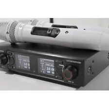 Microfone Kadosh K502m Sem Fio Duplo De Mão Branco Foto mini  2