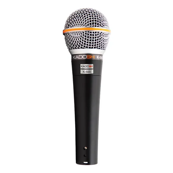 Microfone Kadosh Microfone kadosh k-58a vocal Microfone kadosh k-58a vocal Dinâmico Unidirecional cor preto Foto 1