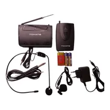 Microfone Lapela 50 Mts Sem Fio Headset Bivolt Profissional Cor Preto Foto mini 3