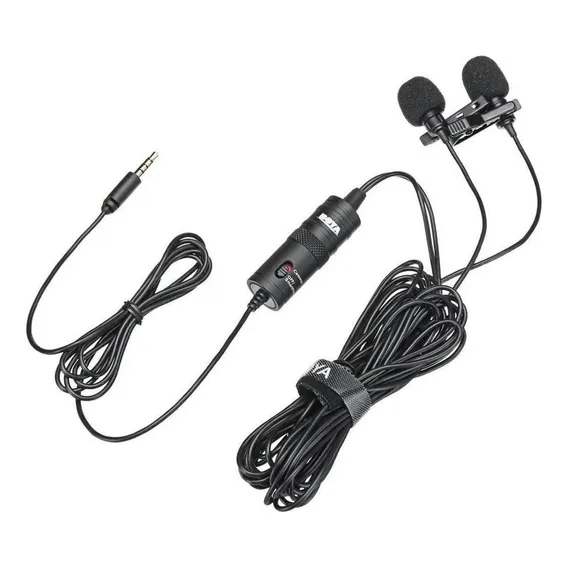 Microfone Lapela Duplo Boya By-m1dm Omnidirecional Gt971 Foto 1