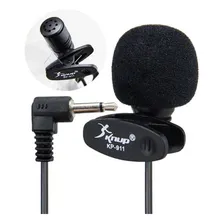 Microfone Lapela Mini P2 3.5mm Stereo Knup Kp-911 Foto mini 1