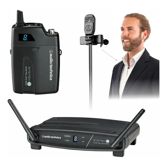 Microfone Lapela Sem Fio Audio Technica Atw 1101l Atw1101 Foto 1