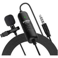 Microfone Lapela Synco Lav S8 Camera Gravadores Filmadoras Cor Preto Foto mini  2