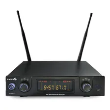 Microfone Lyco Uhxpro-02mm Uhf Sem Fio Duplo Lcd Com Maleta Foto mini 3