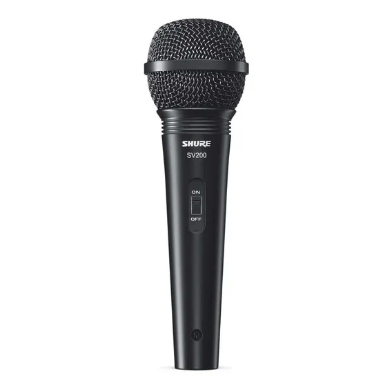Microfone Para Vocal Shure Sv200 Cor Preto Foto 1