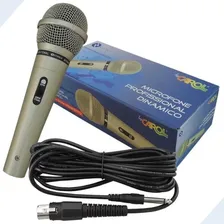 Microfone Profissional Carol Mud-515 Com Fio Champanhe Storm Foto  mini 1