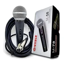 Microfone Profissional Com Cabo P10 - M-58 Dynamic Foto mini 1