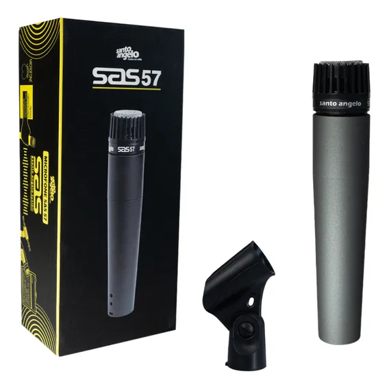 Microfone Profissional Dinâmico Sas57 Santo Angelo Foto 1
