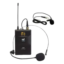 Microfone S/ Fio Tsi 1200 Cli Bastão Headset Lapela Uhf 96 C Cor Preto Foto mini  2