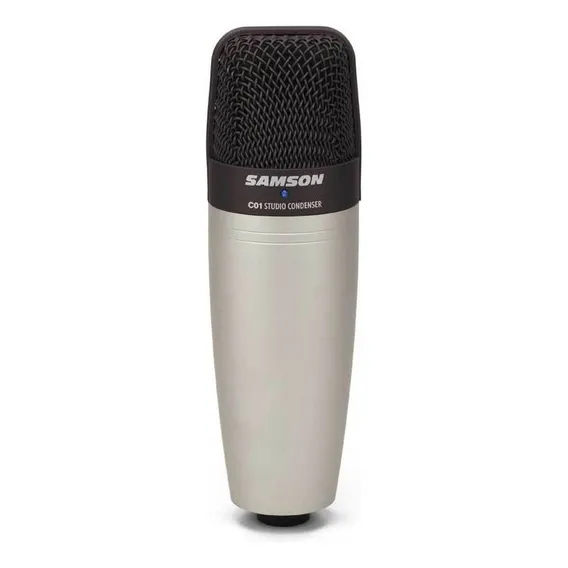 Microfone Samson C01 Condensador Hipercardióide Prata Xlr Foto 1