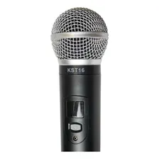Microfone Sem Fio Com Headset Uhf Krd200 Dmh Karsect Cor Preto Foto mini  3