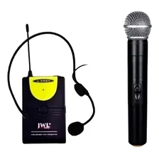 Microfone Sem Fio Duplo Bastão Headset Jwl U-585h Uhf Foto mini 3