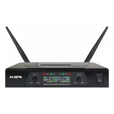 Microfone Sem Fio Duplo Ksr Uhf Headset + Transmissor - Loja Cor Preto Foto mini  2