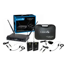 Microfone Sem Fio Duplo Lyco Uh08hlihli Headset Lapela Foto  mini 1