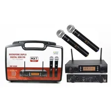 Microfone Sem Fio Duplo - Profissional Mxt Uhf-628m PLL 100 Canais Ajustáveis Foto  mini 1