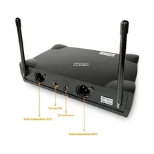 Microfone Sem Fio Duplo Profissional Uhf Ideal Para Foto mini 3