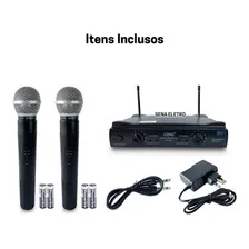 Microfone Sem Fio Duplo Profissional Uhf Ideal Para Foto mini 4