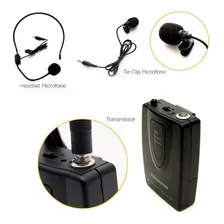 Microfone Sem Fio Headset Auricular De Cabeça Tomate Co11 Foto mini 2