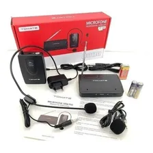 Microfone Sem Fio Headset Auricular De Cabeça Tomate Co11 Foto mini 3