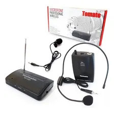 Microfone Sem Fio Headset Auricular De Cabeça Tomate Co11 Foto mini 1