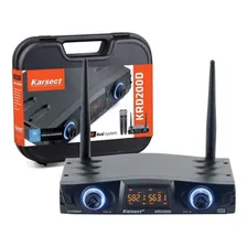 Microfone Sem Fio Headset Duplo Karsect Krd200dh Foto mini 3