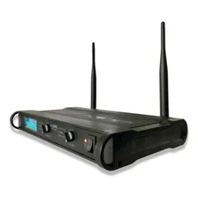 Microfone Sem Fio Preto Duplo Mao Ksr Pro 3000 Uhf Metal Foto mini 2