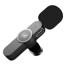 Microfone Sem Fio Profissional Flex Lightning com Lapela para iPhone Gshield Preto Foto mini 3