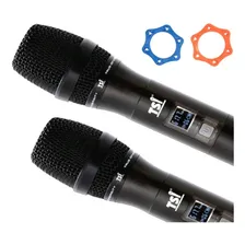 Microfone Sem Fio Tsi Duplo Tsi-7000 Uhf 300 Canais Cor Preto Foto mini  2