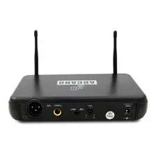 Microfone Sem Fio Uhf Arcano Am-ha1 Mic De Mão Completo Cor Preto Foto mini 2