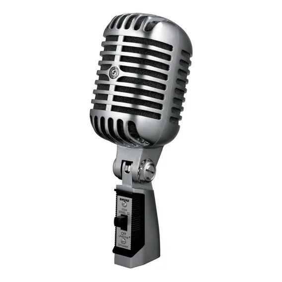Microfone Shure 55SH Series II Dinâmico Cardioide cor prateado Foto 1