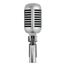 Microfone Shure 55SH Series II Dinâmico Cardioide cor prateado Foto mini 4