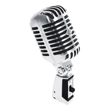 Microfone Shure 55SH Series II Dinâmico Cardioide cor prateado Foto mini 3