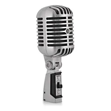 Microfone Shure 55SH Series II Dinâmico Cardioide cor prateado Foto mini 2