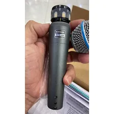 Microfone Shure Beta Beta 58a Dinâmico Supercardióide Foto mini  3