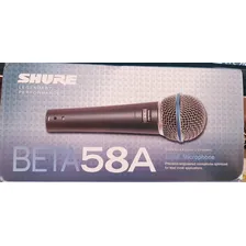 Microfone Shure Beta Beta 58a Dinâmico Supercardióide Foto mini  2