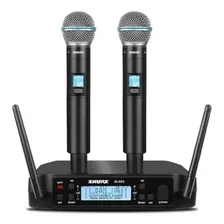 Microfone Shure Sem Fio Duplo Glxd4 Beta 58a Foto mini 2