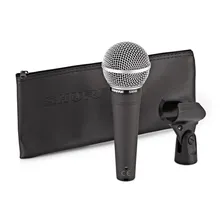 Microfone Shure SM48 Lc Com Cabo Dinâmico Original Foto mini 4