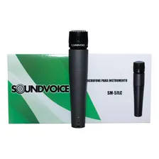 Microfone Soundvoice SM 57 LC Dinâmico Cardioide cor preto Foto mini 1