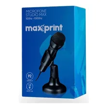 Microfone Studio Para Mesa Maxprint Preto P2 3,5mm -60000052 Foto mini 4