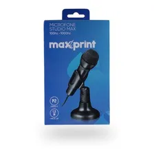 Microfone Studio Para Mesa Maxprint Preto P2 3,5mm -60000052 Foto mini 1