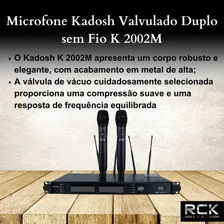 Microfone Valvulado Duplo Sem Fio K 2002m Kadosh Foto mini 2