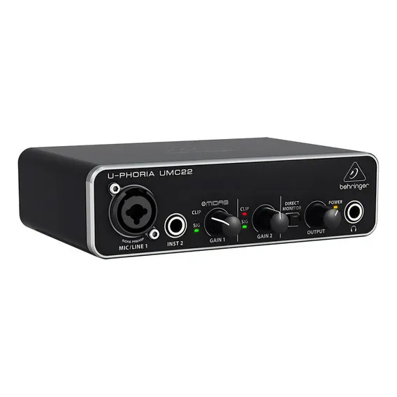 Microfone/instrumento de interface U-phoria Behringer Umc22 Foto 1