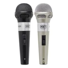 Microfones MXT M-201 Dinâmico cor preto/prateado Foto mini 1