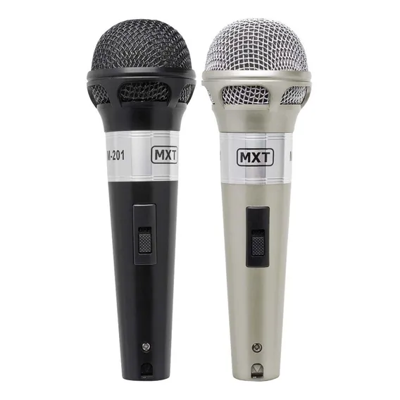 Microfones MXT M-201 Dinâmico cor preto/prateado Foto 1