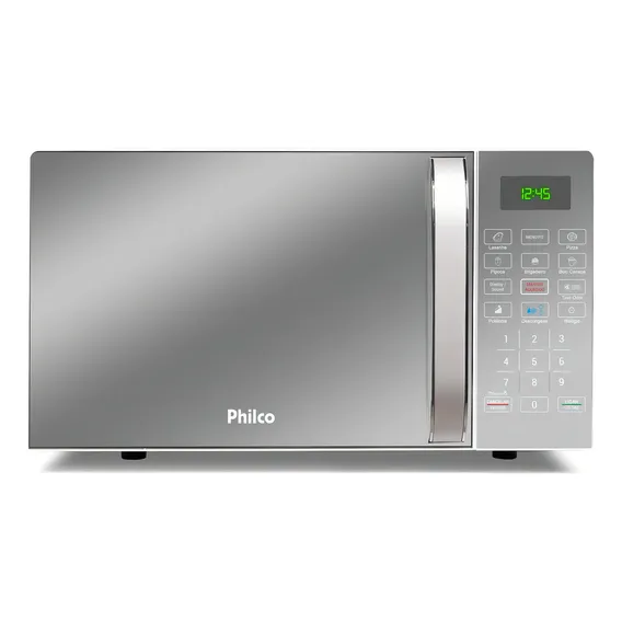 Microondas 20l Philco Pme25 1100w Limpa Fácil Espelhado 220v Foto 1