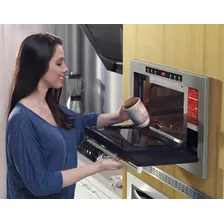 Microondas Inox 25 Litros Fischer Embutir 110volts 127V Foto mini 2